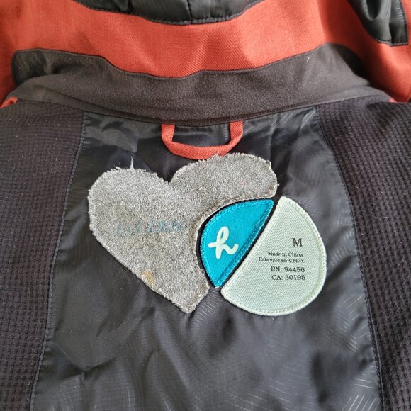 Holden Women's M hooded snowboard jacket in burnt orange / rust color - Picture 10 of 15